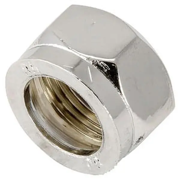 Biztonságos fizetés Zárókupak - 1/2" réz, krómozott