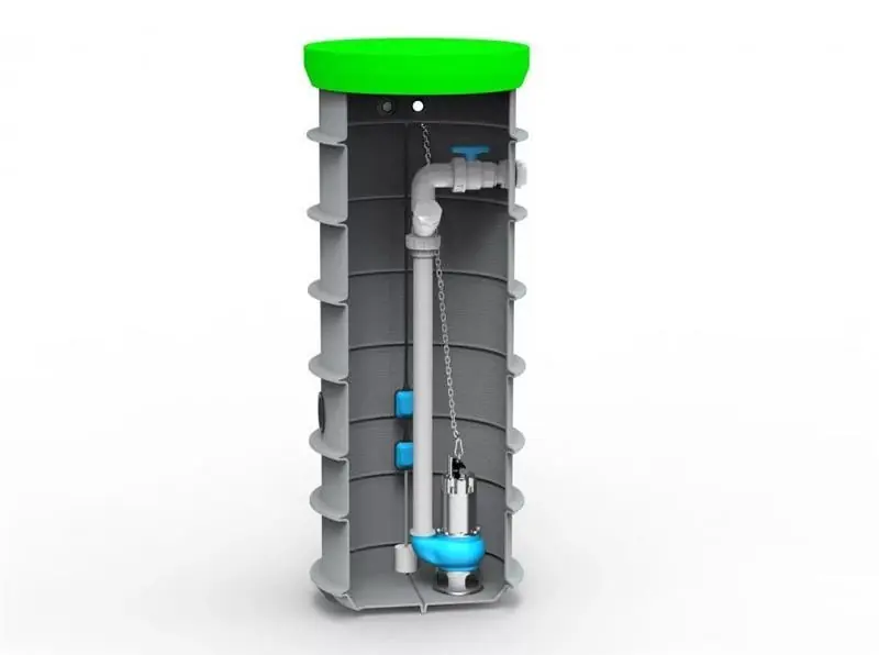 RoPump Ø600 x 1800 szennyvízátemelő szivattyúállomás egy Pentax DG102 szivattyúval Kiárusítás