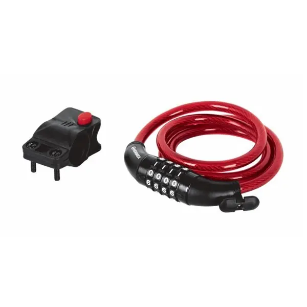 Bestseller HERMEX CB-10C Számkódos kerékpár lakat tartóval, 120 cm (43925)