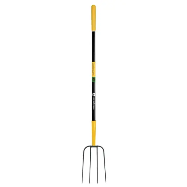 JOHN DEERE BPJ-4F-JD 4 ágú trágyavilla, 120 cm-es üvegszálas nyéllel, gumírozott markolattal (35280) Olcsó