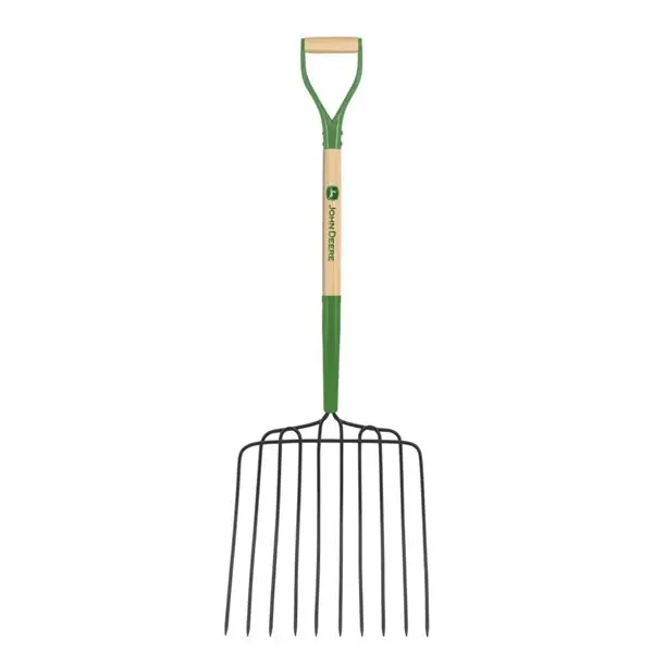 Kihagyhatatlan ajánlat JOHN DEERE BPJ-10-JD 10 ágú silózóvilla, 75 cm-es prémium keményfa nyéllel, " D " markolattal (35134