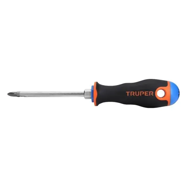 Prémium TRUPER DP-1/4X4B PH2 Csavarhúzó ComfortGrip markolattal, mágneses (14076)