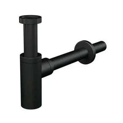 Alcaplast mosdószifon A 400 Black, matt fekete, leeresztő nélkül DN32 ( A400BLACK ) Kiárusítás