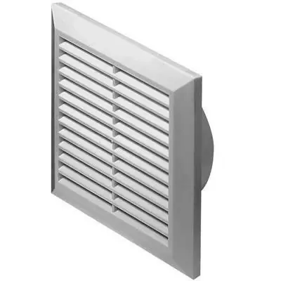 Awenta T61 szögletes fali rács 100 mm csonkkal, rovarhálóval Népszerű