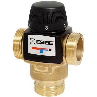 Olcsóbb ESBE VTA-572 termosztatikus keverőszelep 5/4" külső menetes 20-55 °C kvs=4,8 (31702200)