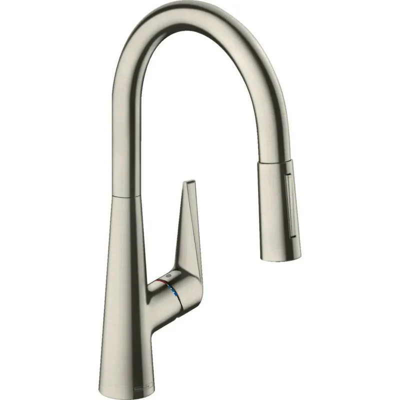 Hansgrohe Talis M51 konyhai csaptelep 200 kihúzható kifolyó (M5116-H200), rozsdamentes acél hatású (73851800) Bestseller