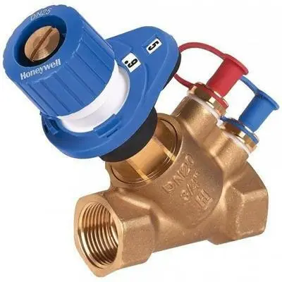Biztonságos fizetés Honeywell beszabályozó szelep SafeCon™ mérőcsonkkal, visszatérő vezetékbe 1 1/2" bm PN16 2...130°C (V5032Y0040B)