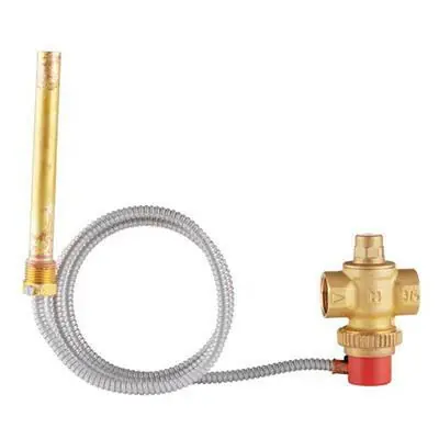 Szuper akció Honeywell termikus elfolyószelep szilárd tüzelésű kazánhoz 95°C kapilláris 1,3 m 3/4"