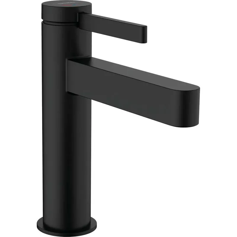 Olcsó Hansgrohe Finoris mosdócsaptelep 110, CoolStart, push-open lefolyógarnitúra, matt fekete (76024670)
