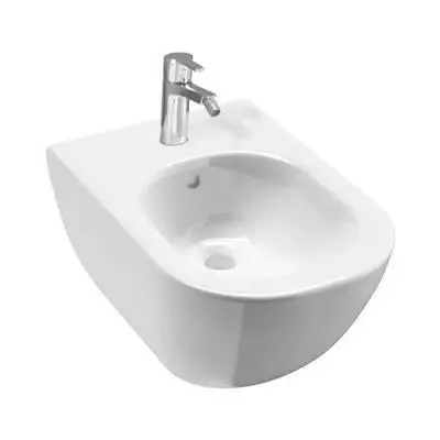 Jika Mio fali bidé, csaplyukkal, lyuk nélkül az oldalsó vízbevezetéshez, Jikaperla, fehér ( H8317121003021 ) Kedvezmény