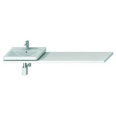 Bestseller Jika Cubito-N 65-160 cm méretre vágható mosdótartólap, 1 kivágással, konzolok nélkül, fehér ( H46J4230115001 )
