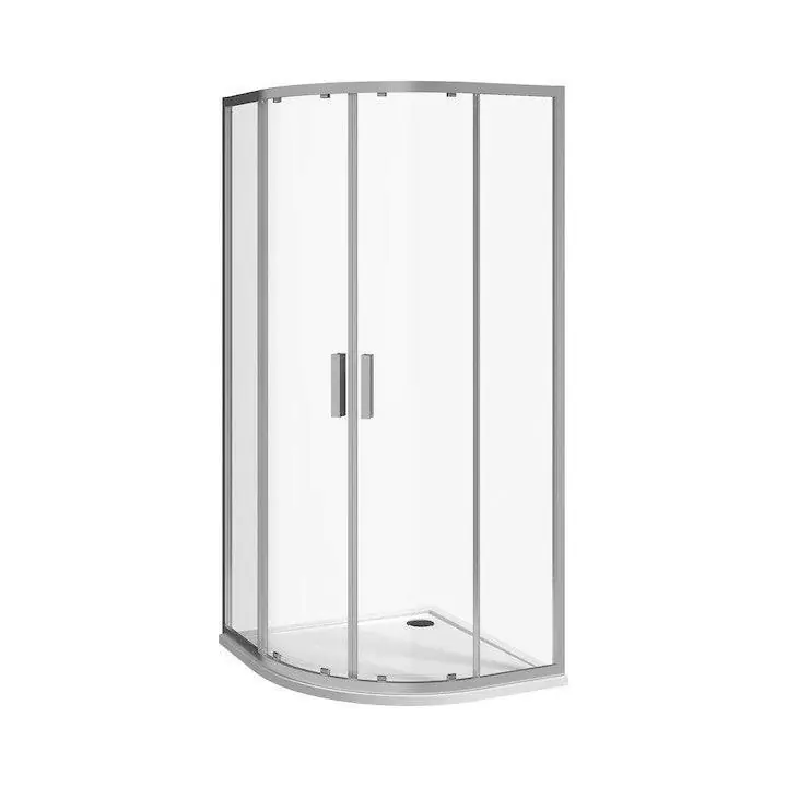 Jika Nion 80 zuhanykabin, íves, ezüst/arctic dekor, 78x195 cm, 55cm sugár ( H2532N10026661 ) Olcsóbb