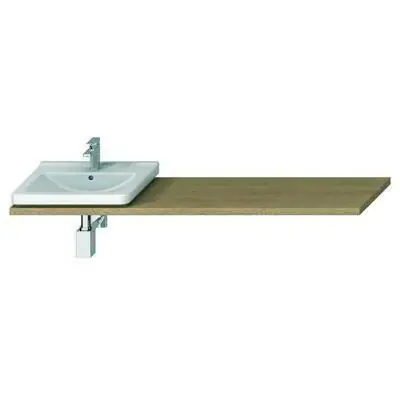 Jika Cubito-N 65-160 cm méretre vágható mosdótartólap, 1 kivágással, konzolok nélkül, tölgy ( H46J4230115191 ) Biztonságos fizetés