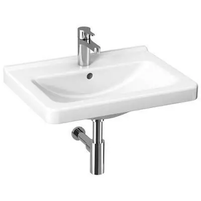 Gyors kiszállítás Jika Cubito Pure mosdó 65x48,5 cm, túlfolyóval, csaplyuk nélkül, fehér (H8104240001091)