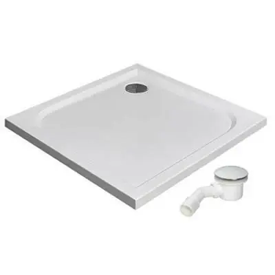 Radaway Delos C zuhanytálca 80x80 cm akril, lapos, ST90 szifonnal SDC0808-01 Szuper ajánlat