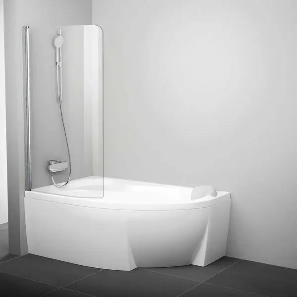 Ravak CVSK1 Rosa 140/150 kádparaván króm+transparent balos ( 7QLM0C00Y1 ) Ajánlat