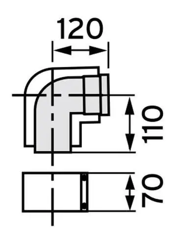 Vásárlói kedvenc VAILLANT 80/125 PP könyök 90° (303210)