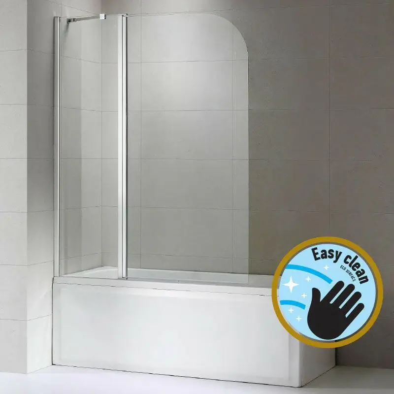Biztonságos fizetés Wellis Edge 120 kádparaván, fix üveg panellel Easy Cleannel (120x145) (WC00485)