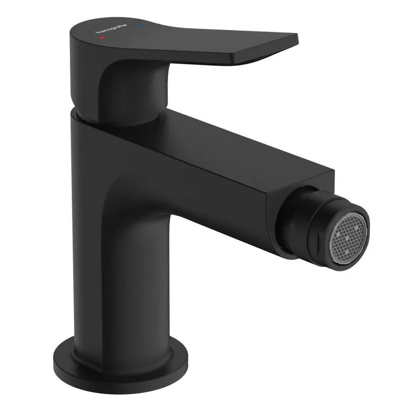 Outlet Hansgrohe Zebris bidé csaptelep automata lefolyógarnitúrával, matt fekete (72579670)