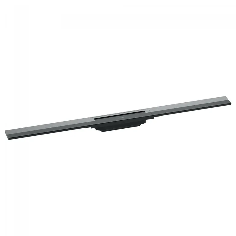 Hansgrohe RainDrain Flex zuhanylefolyó színkészlet 90 cm, formára vágható, szálcsiszolt fekete króm (56045340) Utolsó esély
