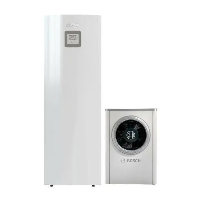 Nézd meg most Bosch Compress 6000 AWM S+AW-7 levegő-víz hőszivattyú,monoblok,tárolós190L, solar,fűtőbetéttel,R410A