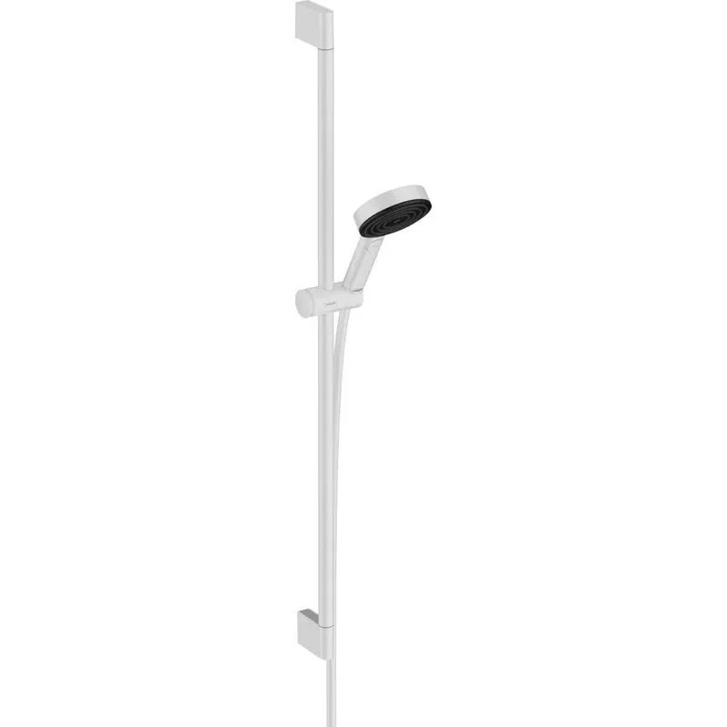 Nézd meg most Hansgrohe Pulsify Select Zuhanyszett 105, 3 jet RelAXORation EcoSmart, 90 cm zuhanyrúd, matt fehér