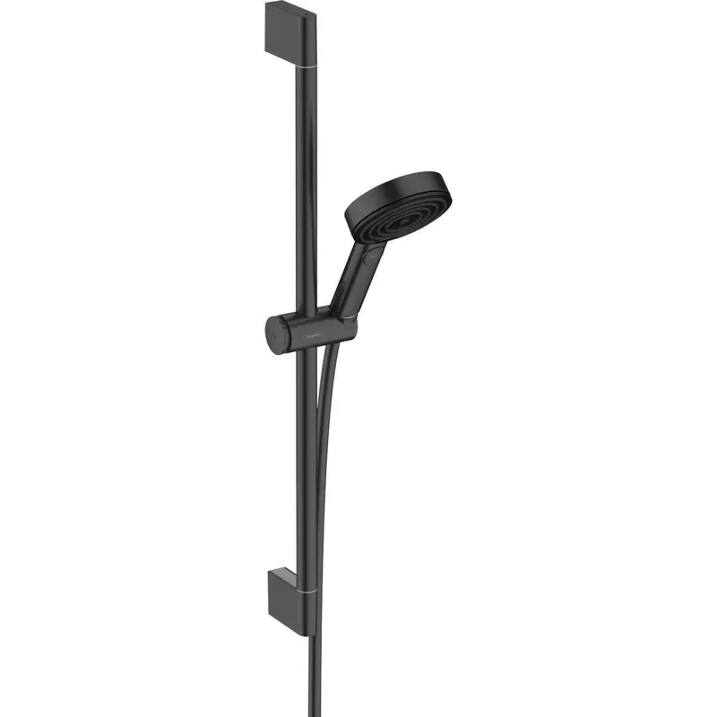 Kedvezmény Hansgrohe Pulsify Select Zuhanyszett 105, 3 jet RelAXORation EcoSmart, 65 cm zuhanyrúd, matt fekete