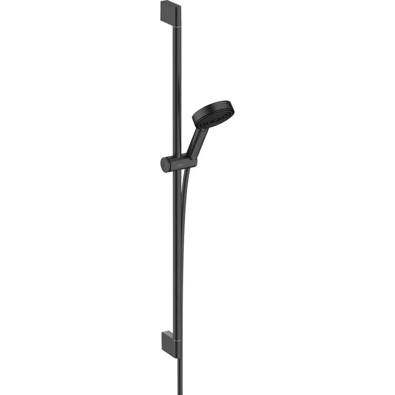 Alacsony ár Hansgrohe Pulsify Select Zuhanyszett 105, 3 jet RelAXORation, 90 cm zuhanyrúd, matt fekete