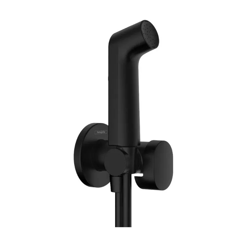 Vásárlói kedvenc Hansgrohe hidegvizes bidé kézizuhany 1jet funkcióval, EcoSmart+, zuhanytartóval, matt fekete (29230670)
