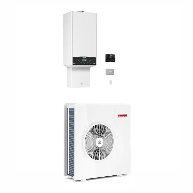 Biztonságos fizetés Ariston Genus One+ Hybrid Plus 35/80 T Net R32 kondenzációs kazán, fűtő 35kW + 8kW hőszivattyú, 3 fázis (3302610)