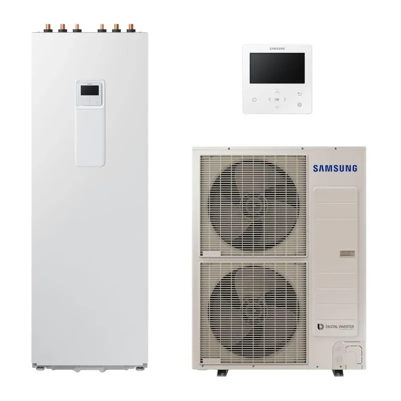 Árengedmény Samsung Mono ClimateHub R32 hőszivattyú 12 kW + 260l-es tartály + vezetékes szabályzó, 1 fázis (MCH-R32-12-2-1)