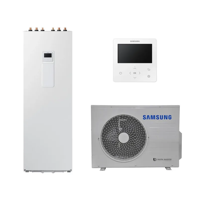 Samsung Split ClimateHub R32 hőszivattyú 4.4 kW + 200l-es tartály + vezetékes szabályzó, 1 fázis (SCH-R32-4.4-1-1) Legjobb ár
