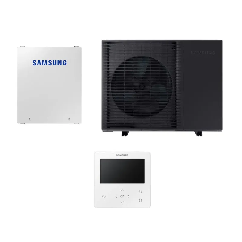 Samsung Mono HT Quiet R32 hőszivattyú 8 kW + vezérlő szett (szelepvezérlő + szabályzó), 3 fázis (MQ-R32-8-0-3) Gyors kiszállítás