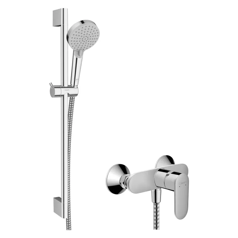 Ne maradj le Hansgrohe Vernis Blend zuhanyrendszer, Crometta 65 cm-es zuhanyrúd, króm (26957000)