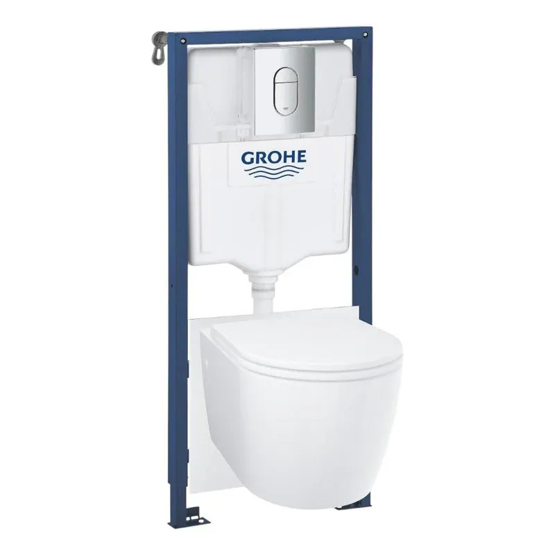 Grohe Rapid SL WC szett - WC tartály + WC csésze + WC ülőke + nyomólap + rögzítő + zajszigetelő (103849SH00) Exkluzív ajánlat