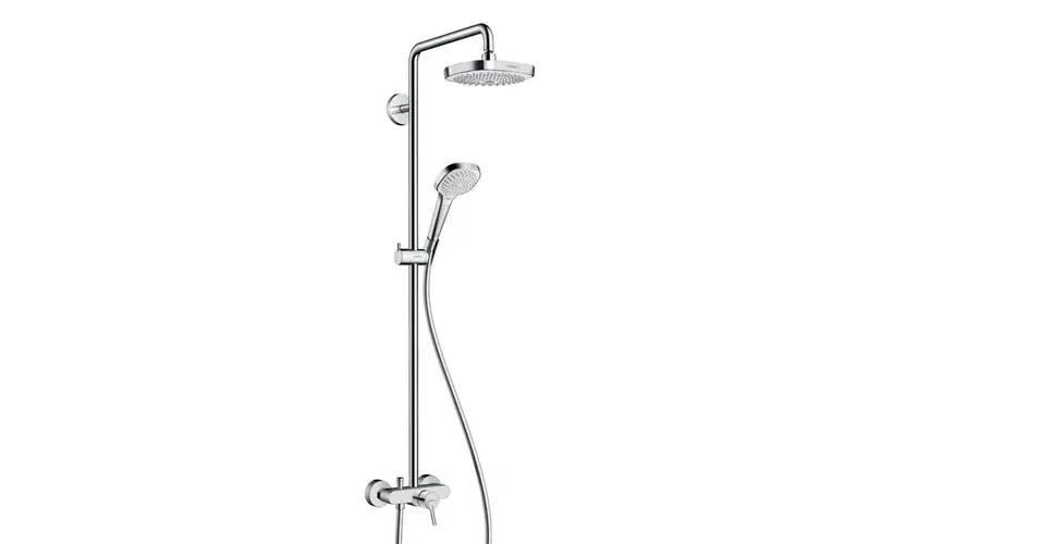 HANSGROHE Croma Select E 180 showerpipe egykaros csapteleppel, fehér/króm Vedd meg most
