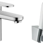 HANSGROHE Vernis Blend mosdócsaptelep 100, bidé kézizuhannyal és 160 cm zuhanytömlővel Azonnali szállítás
