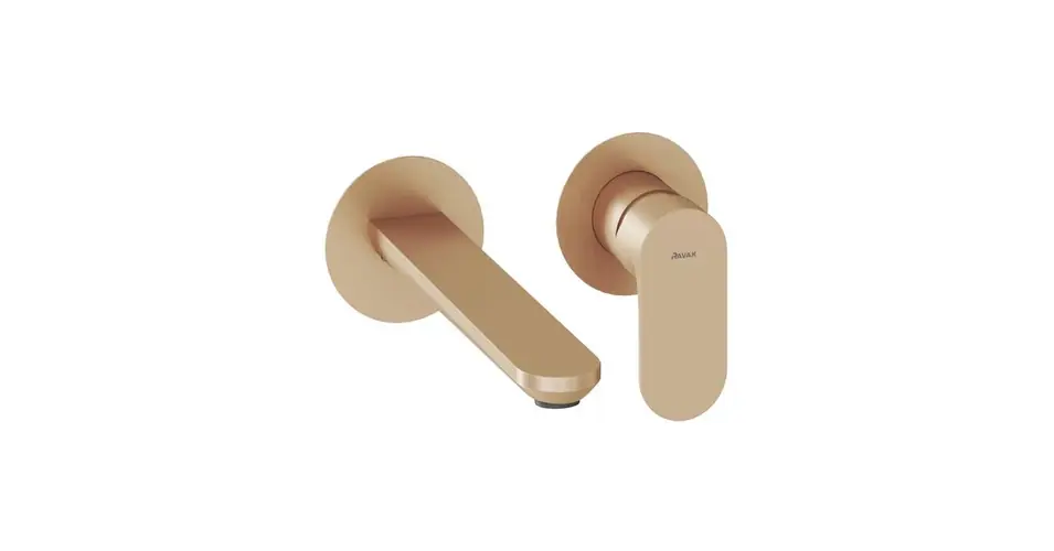 RAVAK Eleganta falba süllyesztett mosdócsaptelep R-boxhoz, szálcsiszolt rose gold Outlet
