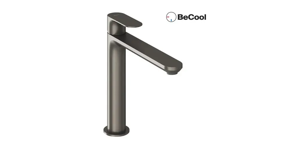 RAVAK Eleganta álló mosdó csaptelep 220 mm BeCool, szálcsiszolt grafit Azonnali szállítás