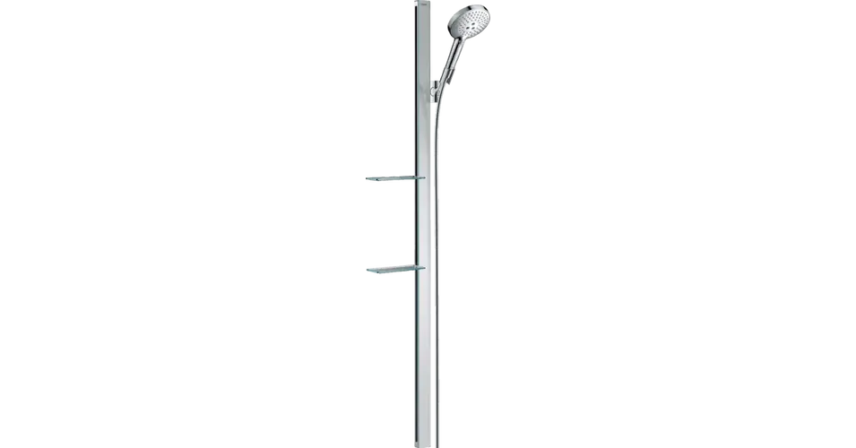 Akciós ár HANSGROHE Raindance Select S zuhanyszett 120 3jet 150 cm-es zuhanyrúddal és szappantartóval