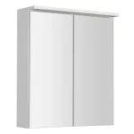 AQUALINE Kawa Strip tükrösszekrény, LED világítással, 60×70×22 cm, fehér Csak ma