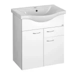Árengedmény AQUALINE Keramia Fresh mosdótartó szekrény, 60,5×74×34 cm, fehér