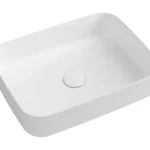 ISVEA Infinity Rectangle kerámia mosdó, 50×36 cm, fehér Azonnal elérhető