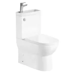 Alacsony ár AQUALINE Jalta Hygie monoblokkos WC, alsó/hátsó kifolyású, WC-ülőke nélkül, mosdóval