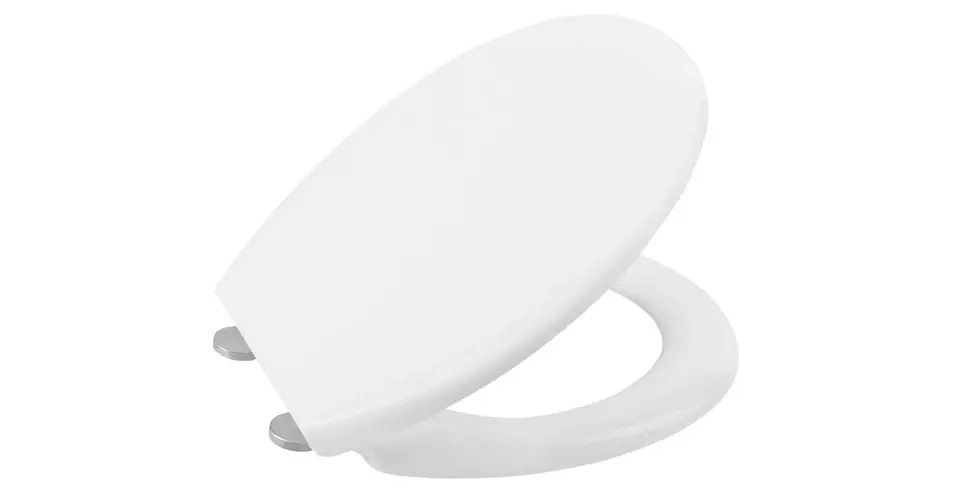 Outlet SAPHO Adina WC-ülőke, Soft Close, inox pántok, Easy Take, duroplast/fehér