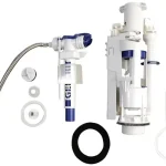 KERASAN Babel, Cento gazdaságos öblítőmechanika hátsó bekötéssel kombi tartályhoz, króm Legkelendőbb