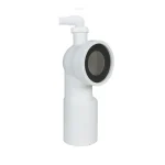 WC bekötő könyök, 110 mm-es, mosógép csatlakozóval Bestseller