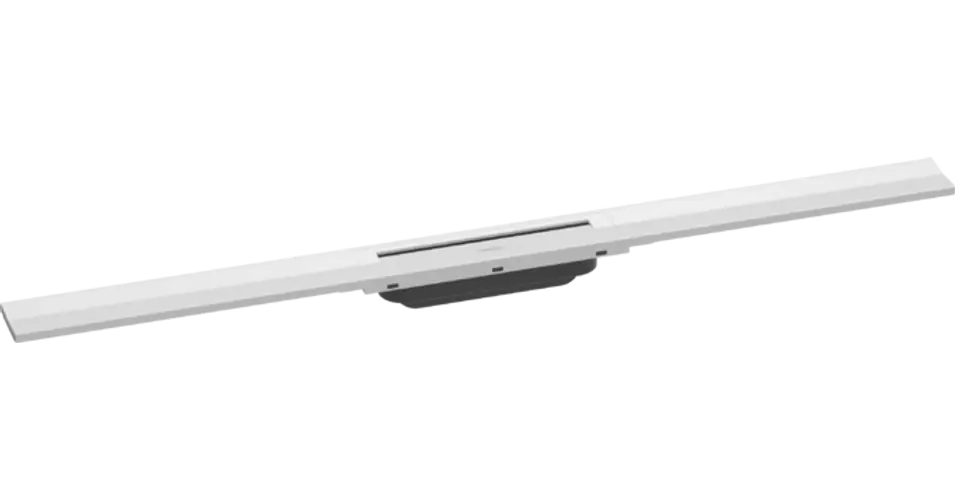 Árcsökkenés HANSGROHE RainDrain Flex zuhanylefolyó színkészlet 900, méretre vágható, matt fehér