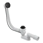 M-ACRYL automata le- és túlfolyó szifonnal, normál (60 cm), fekete Gyors szállítás