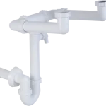 Rendeld meg most Csőszifon 6/4", kétmedencés, mosógép csatlakozóval, Ø40 mm-es elfolyással